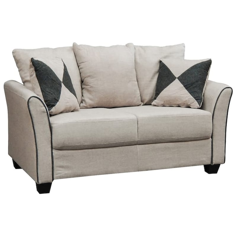 WOODWELL Διθέσιος Καναπές Woodwell Ashley E986.2 142x80cm - Μπεζ/ Γκρι