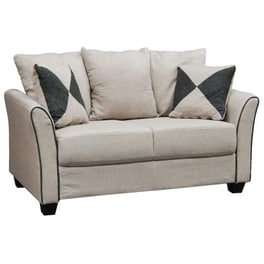 Διθέσιος Καναπές Woodwell Ashley E986.2 142x80cm - Μπεζ/ Γκρι