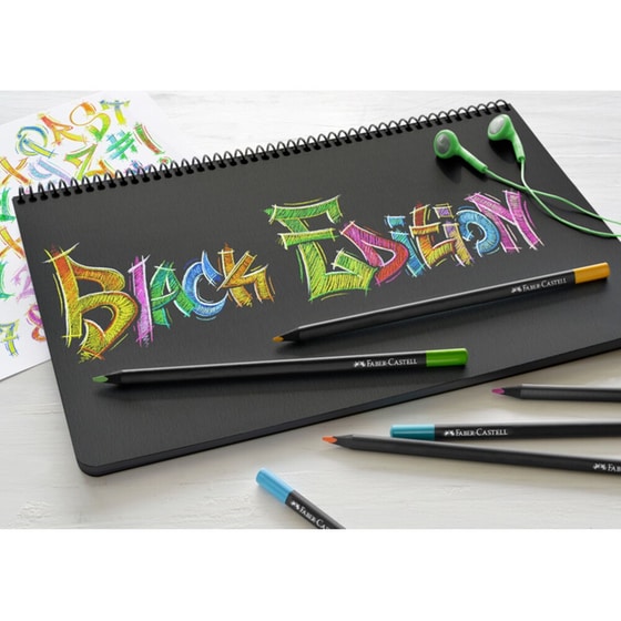 Ξυλομπογιές Faber Castell Μαύρα (12 Τεμάχια) image 2