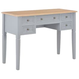 Γραφείο με Συρτάρια VidaXL από MDF 109.5x45 cm - Γκρι