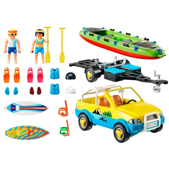 PLAYMOBIL® Family Fun Αυτοκίνητο με Ανοιχτή Οροφή και Κανό (70436) image 2