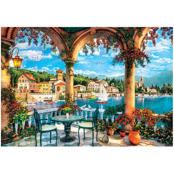 Παζλ Clementoni High Quality Collection Μπαλκόνι στη Λίμνη Κόμο (1000 Κομμάτια) image 1