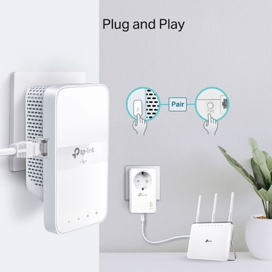 TP-Link TL-WPA7617 V1 Powerline Διπλό Kit Ασύρματη Σύνδεση έως 1000Mbps με 1 Θύρες Ethernet image 4