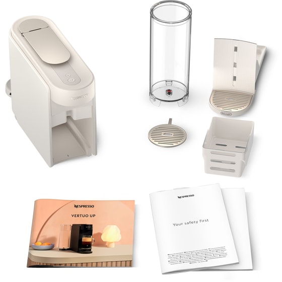 Nespresso® VERTUO UP & Aeroccino DELONGHI ENV200.W Pearl White Μηχανή Καφέ image 7