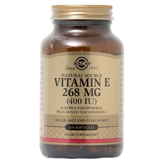Solgar Vitamin E 268mg 400IU - 100 ταμπλέτες image 0
