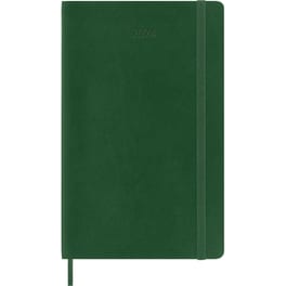 Ημερολόγιο Εβδομαδιαίο Moleskine 2024 12M L Myrtle Green Μαλακό