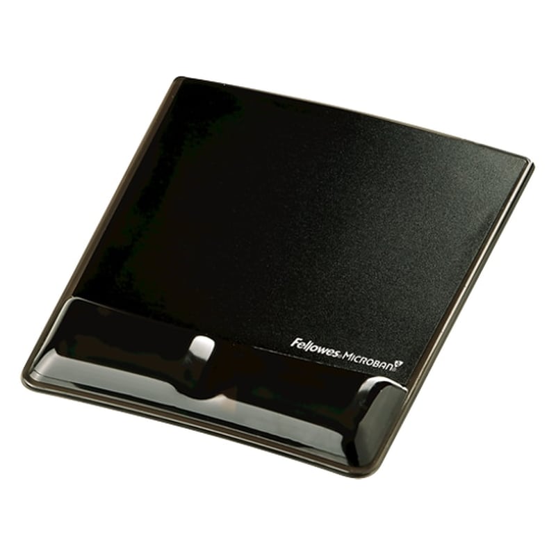 FELLOWES Fellowes Microban Protection Mouse Pad 250mm με Στήριγμα καρπού Μαύρο