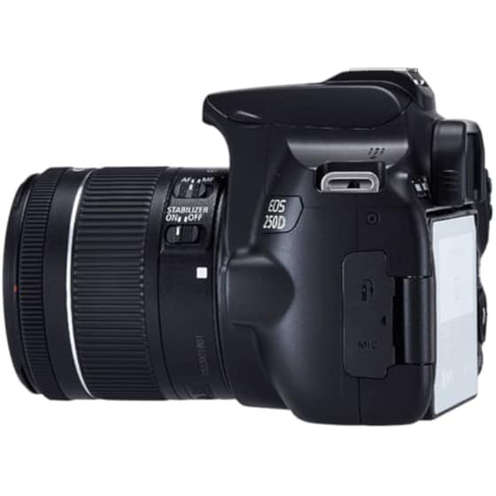 DSLR Canon EOS 250D & Φακός 18-55mm IS STM - Μαύρο image 2