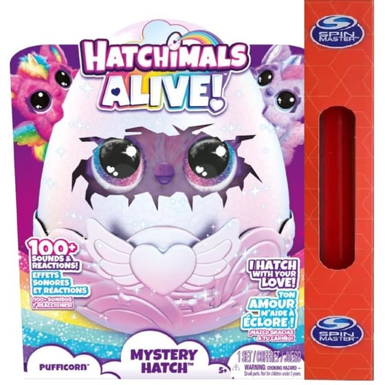 Παιχνιδολαμπάδα Spin Master Hatchimals: Alive Mystery Hatch - Pufficorn (2 Σχέδια) - Τυχαία Επιλογή image 0