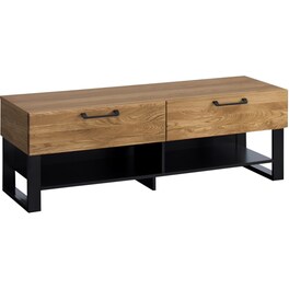 Έπιπλο Τηλεόρασης Polihome Rivina 135x42x46cm - Καφέ/Μαύρο