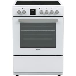 SHARP KF-76FVDT22WMK-EU 65 Lt Λευκό Ηλεκτρική Κουζίνα Κεραμική