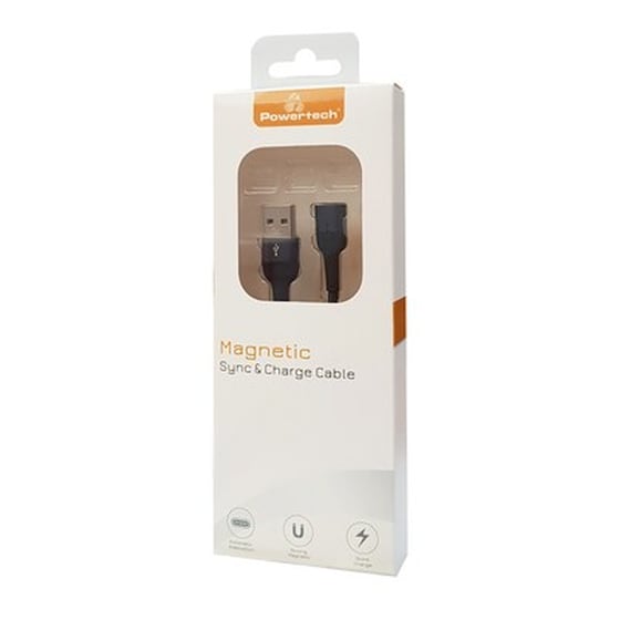 Καλώδιο δεδομένων Powertech Pt-757 Magnetic Usb 1m - Black image 1