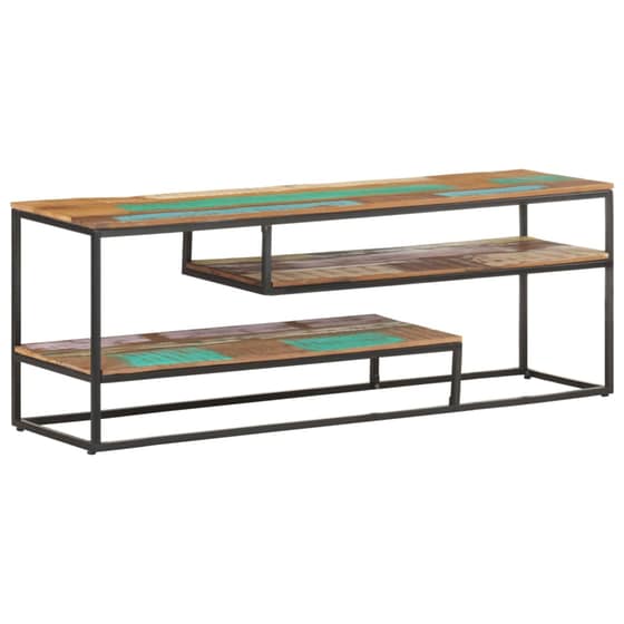 Έπιπλο Τηλεόρασης VidaXL Ξύλινο/Μεταλλικό 130x30x45cm - Kαφέ image 8