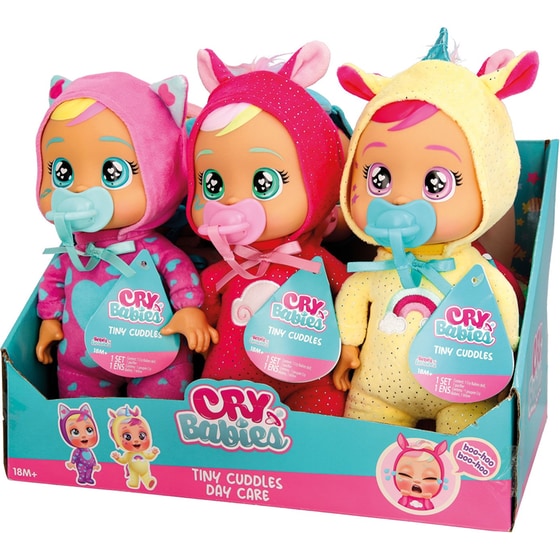 Cry Babies Κλαψουλίνια Αγαπουλίνια Tiny Cuddles Day Care Διαδραστική Κούκλα Κλαίει με Αληθινά Δάκρυα 1 Τμχ - Τυχαία Επιλογή Σχεδίου image 13