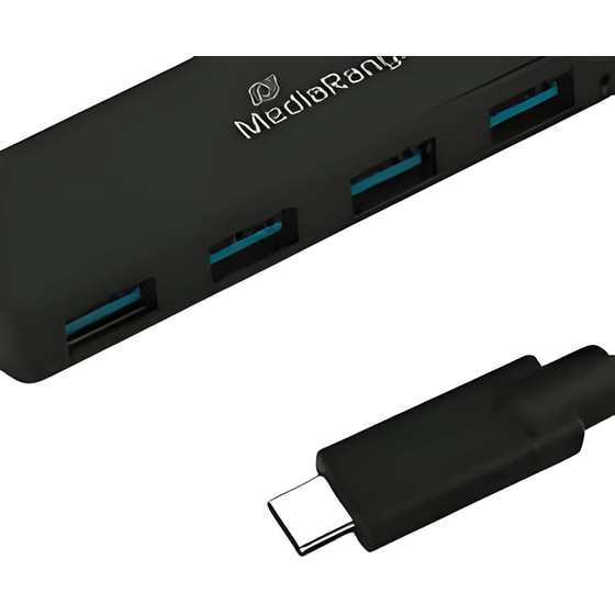 MediaRange MRCS508 USB Hub 4-Port USB 3.0 συμβατό με USB-C image 1