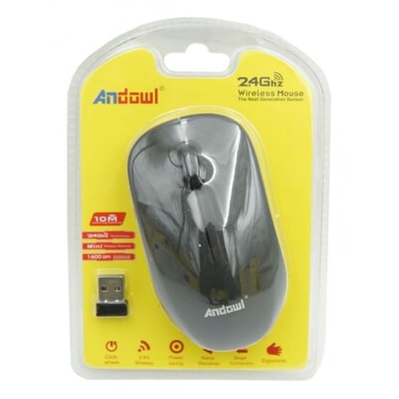 Andowl AN-Q-226 Ασύρματο Ποντίκι Μαύρο image 0