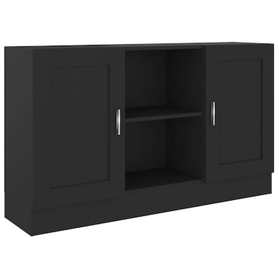 Vidaxl Μπουφές Μαύρος 120 X 30,5 X 70 Εκ. Από Μοριοσανίδα image 2