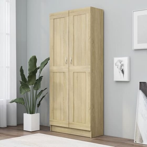 Vidaxl Βιβλιοθήκη Χρώμα Sonoma Δρυς 82,5x30,5x185,5 Εκ. Μοριοσανίδα image 0
