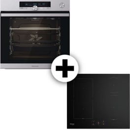 HISENSE HI6431BFZ & BSA66334AX 77 Lt Inox Εντοιχιζόμενος Σετ Φούρνος και Εστία