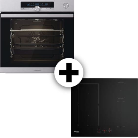 HISENSE HI6431BFZ & BSA66334AX 77 Lt Inox Εντοιχιζόμενος Σετ Φούρνος και Εστία image 0