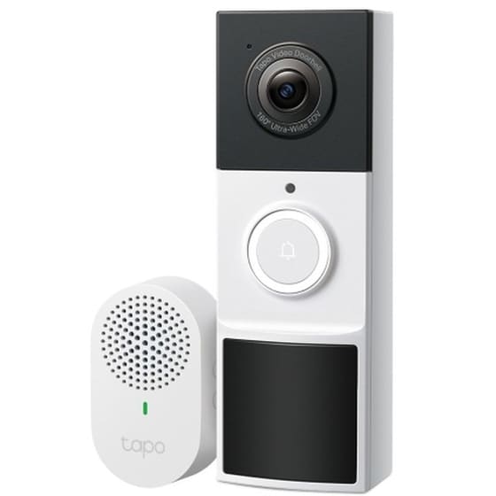 Κουδούνι Πόρτας TP-Link D210 Smart Doorbell με Κάμερα - Λευκό/Μαύρο image 0