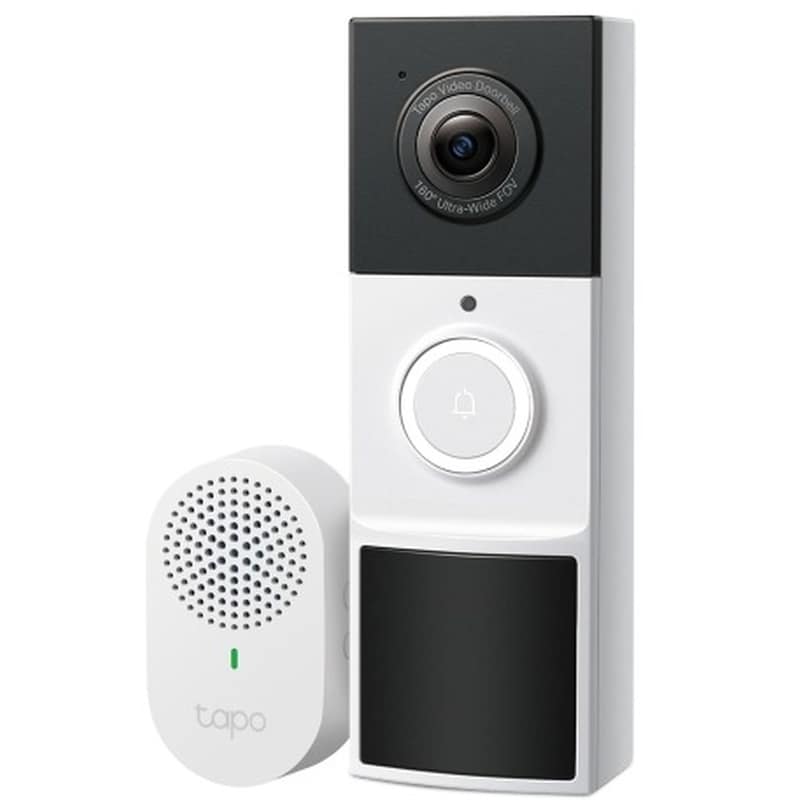 TP-LINK Κουδούνι Πόρτας TP-Link D210 Smart Doorbell με Κάμερα - Λευκό/Μαύρο