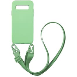 Θήκη Samsung Galaxy S10 - Sonique Carryhang Liquid Silicone Strap - Πράσινο