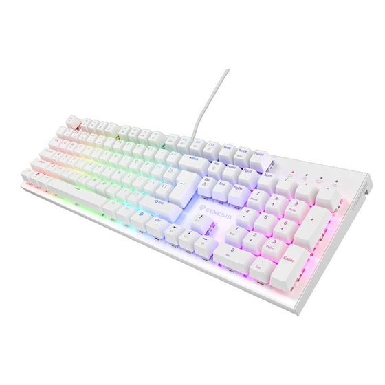 Genesis Thor 303 Gaming Μηχανικό Ενσύρματο USB Πληκτρολόγιο RGB Λευκό (US) image 4
