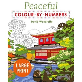Large Print Peaceful Colour-by-Numbers
