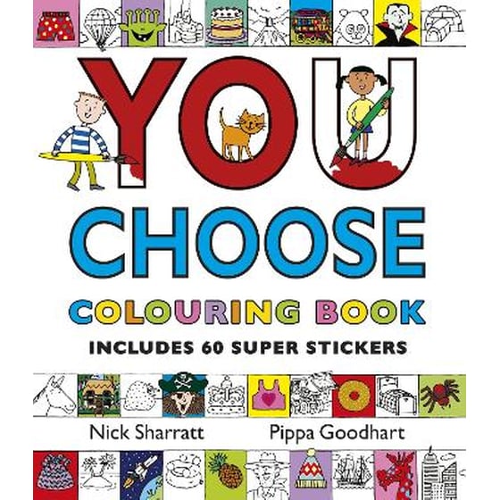 You Choose: Colouring Book with Stickers image 0