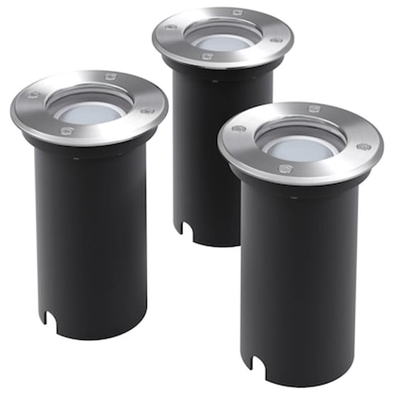 Vidaxl Φωτιστικά Χωνευτά Led Στρογγυλά Εξωτερικού Χώρου 3 Τεμ. image 0