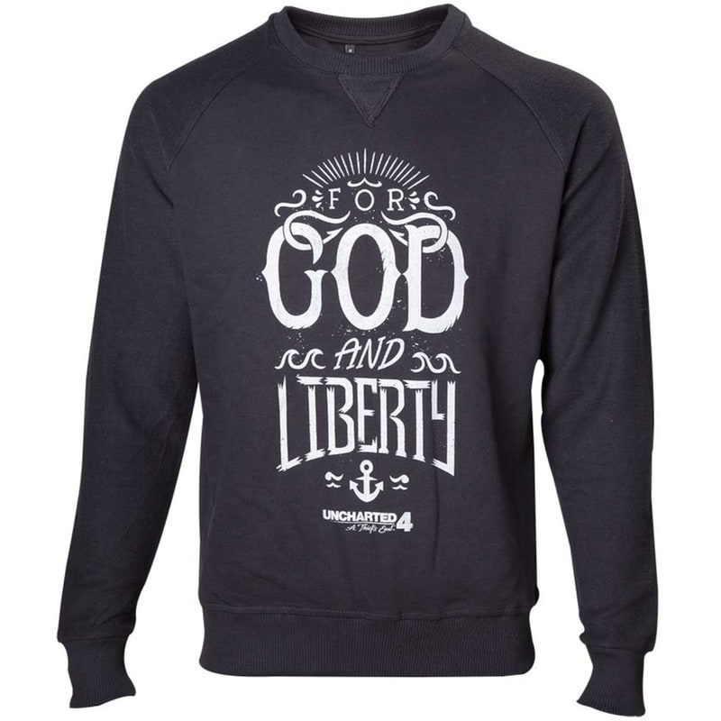 Sweater Difuzed Uncharted 4 - For God and Liberty - M