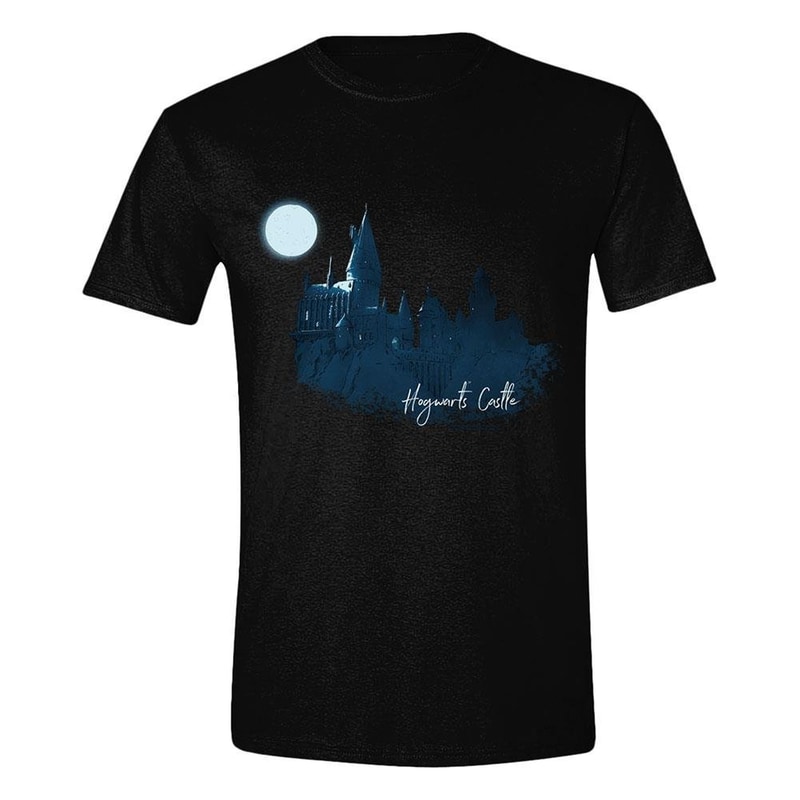 PCMERCH T-shirt Pcmerch Harry Potter Hogwarts Castle - Μαύρο