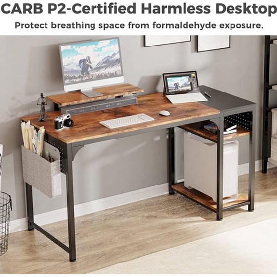 Γραφείο Υπολογιστή Eureka Ergonomic ZX-SS140B-RBB 140x60x76.2cm image 4