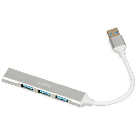 USB Hub iBOX IUH3FAS&nbsp; USB-A με  4 θύρες - Ασημί image 1