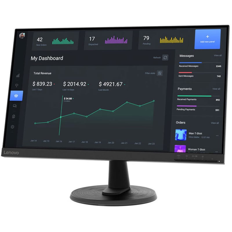 LENOVO Lenovo D24-45 Monitor 23.8 FHD VA Flat 75Hz 4ms