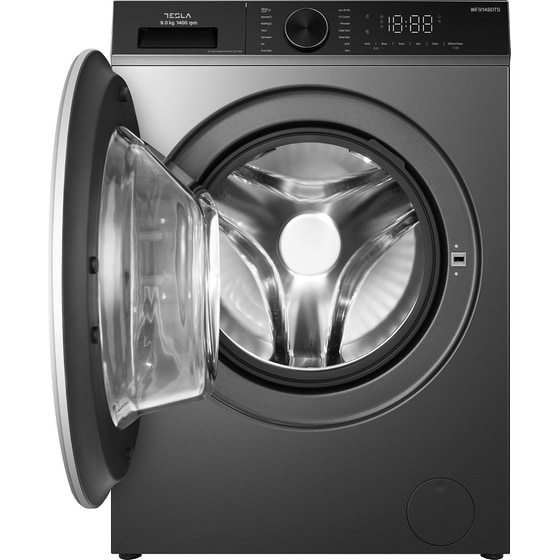 TESLA WF91480TSGR 9 kg 1.400 Στροφές Γκρι Πλυντήριο Ρούχων image 1