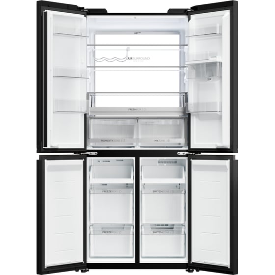HAIER HCKR7819DWGB Total No Frost 459 Lt Μαύρο Ψυγείο Ντουλάπα image 8