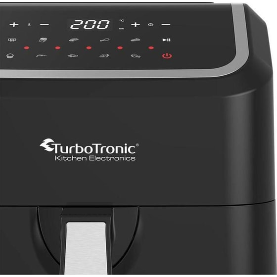 TURBOTRONIC TT-AF12D με Αποσπώμενο Κάδο 1600 W 5 L Μαύρο Φριτέζα Αέρος image 3