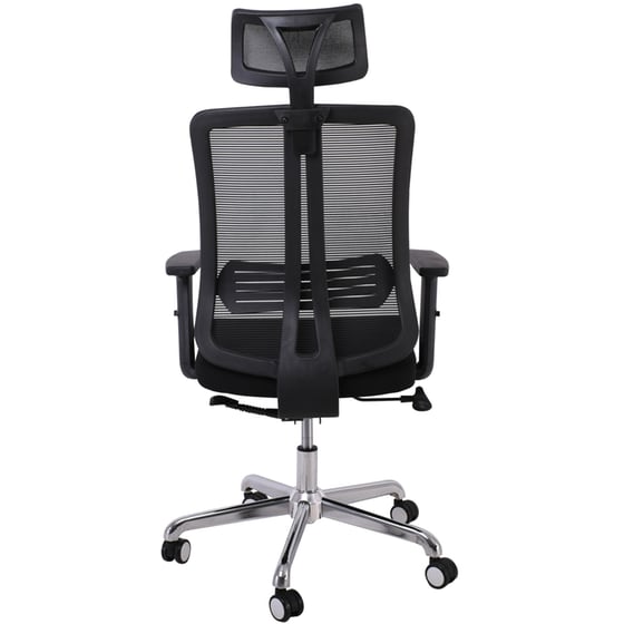 Καρέκλα Γραφείου Woodwell Bf9500 από Ύφασμα Mesh - Μαύρη image 2
