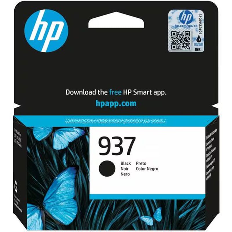 HP 937 Μαύρο Μελάνι Εκτυπωτή 4S6W5NE