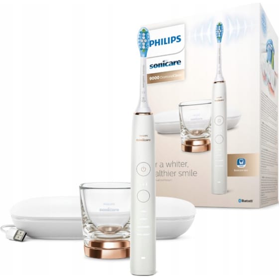 Ηλεκτρική Οδοντόβουρτσα PHILIPS Sonicare DiamondClean 9000 HX9911/94 - Λευκό/Χρυσό image 2