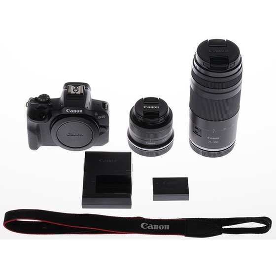 Φωτογραφική Μηχανή Mirrorless Canon EOS R100 Kit RF-S 18-45mm f4.5-6.3 IS STM + RF 75-300mm f/4-5.6 - Black image 9