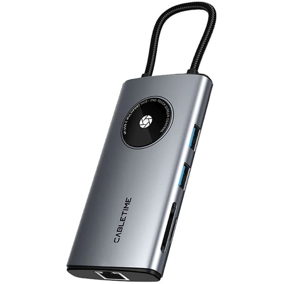 Docking Station Delock 2x HDMI/1x USB συμβατό με USB-C - Γκρι image 0