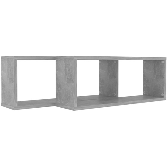 Ράφια Τοίχου VidaXL από Μοριοσανίδα 60x15x23 cm 2 Τμχ - Γκρι image 5
