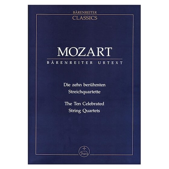 Βιβλίο Για Σύνολα Barenreiter Mozart - The Ten Celebrated String Quartets [pocket Score] image 0