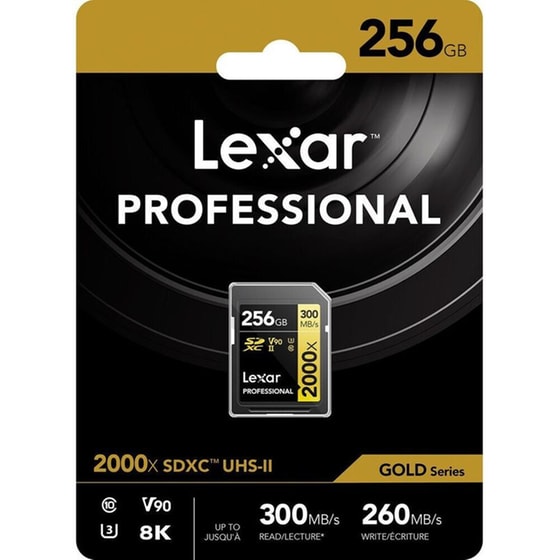 Lexar Professional SDXC 256GB 2000x Class 10 U3 V90 UHS-II image 2
