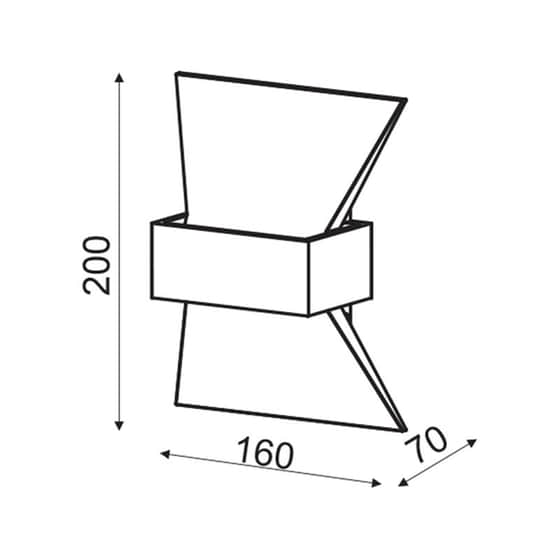Απλίκα Τοίχου Led Aca Elegant Zd81166ledgy από Αλουμίνιο 16x7x20 cm - Γκρι image 1