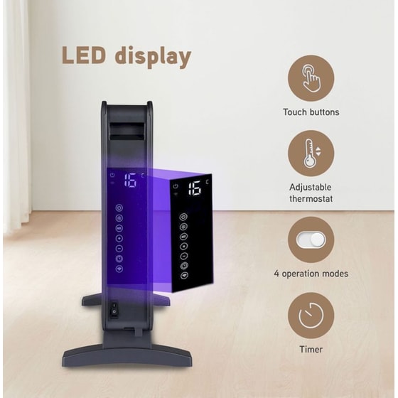 ROHNSON R-088 TURBO με Wi-Fi 2000 W Θερμοπομπός Δαπέδου image 3