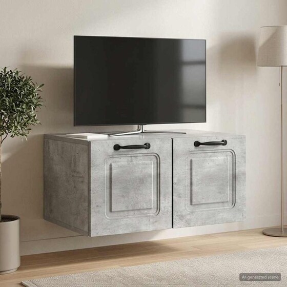 Επιτοίχιο Έπιπλο Τηλεόρασης VidaXL 59.5x41x30 cm - Γκρι Sonoma image 3